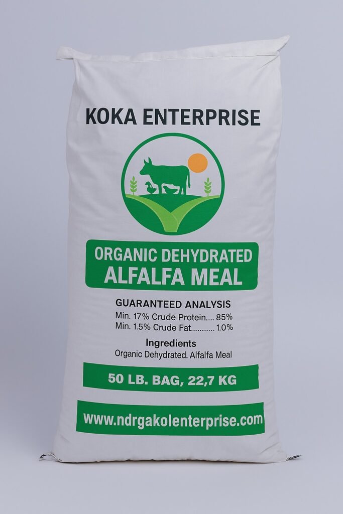 Alfalfa Meal for Animal Feed supplied in bulk by NDRG Kokal Enterprise, Malaysia