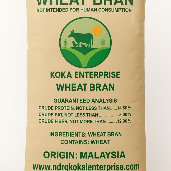 Wheat Bran for Animal Feed supplied in bulk by NDRG Kokal Enterprise, Malaysia